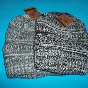 lot of 2 knit hats nwt!